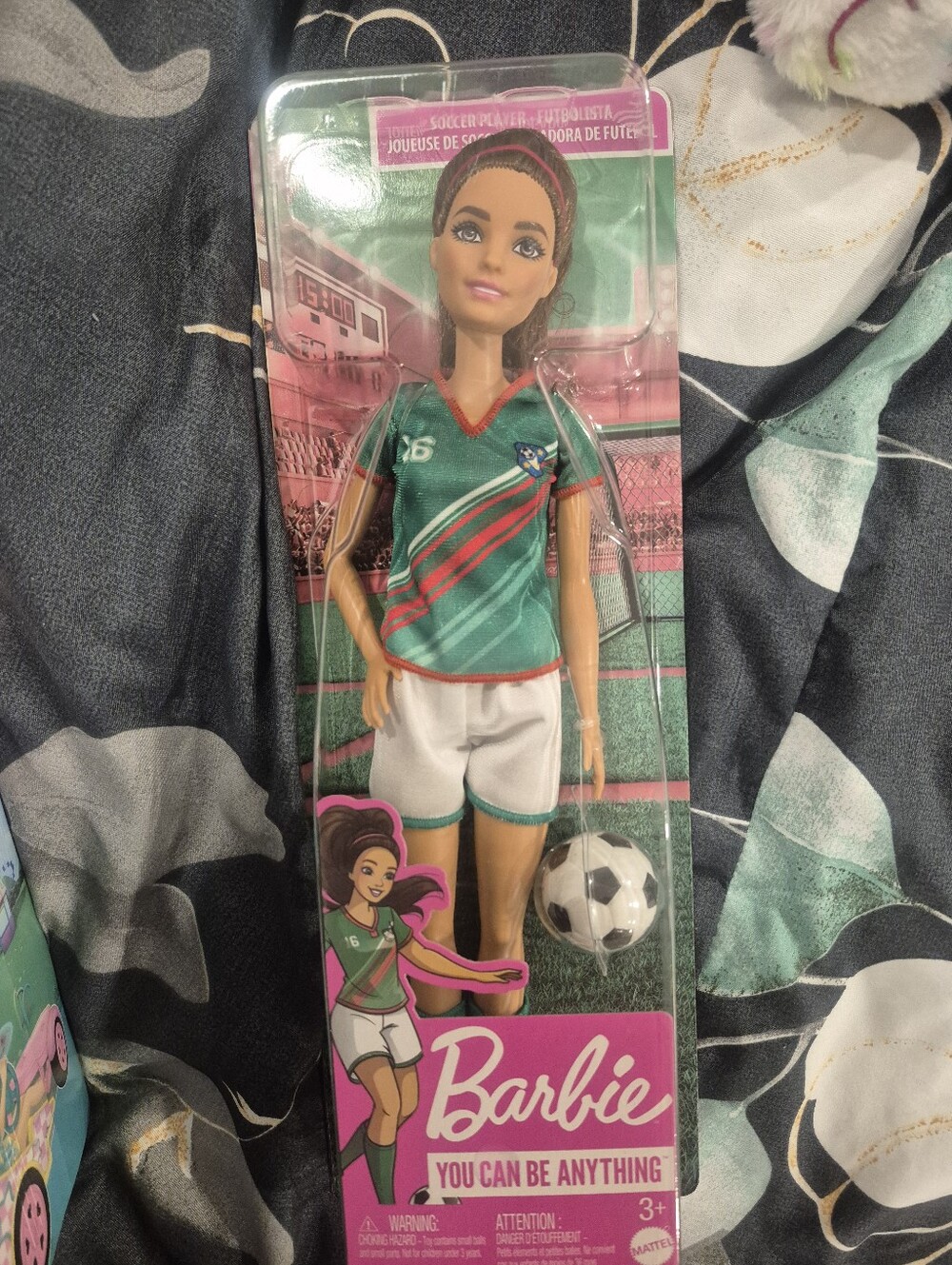 Barbie Soccer Player Doll in Green Jersey